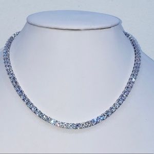 5mm VVS1 Clarity Chain. 14k White Gold Finish